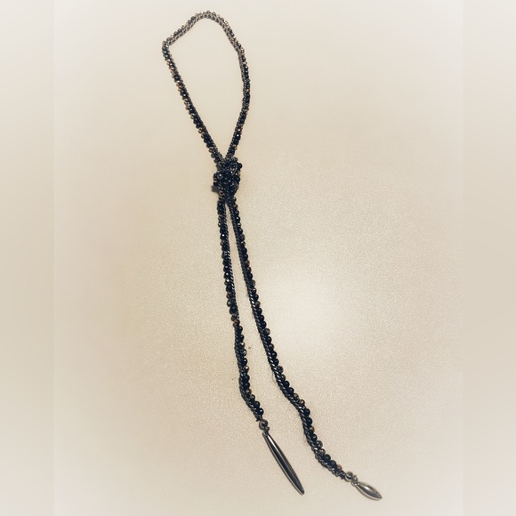 Stella & Dot Zoe Lariat, Hematite - Picture 6 of 6